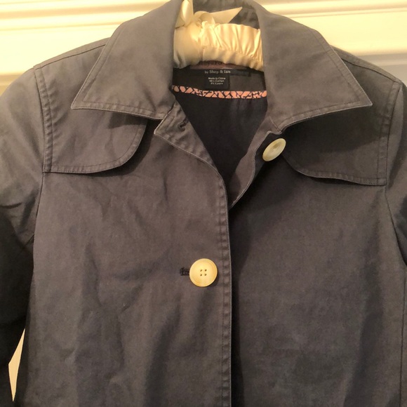 Vineyard Vines Navy Trench Coat - Picture 3 of 8